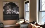 brownstone, townhouse, contemporary, kitchen, garden, 