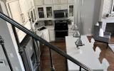 brownstone, townhouse, contemporary, kitchen, garden, 