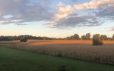 farmhouse, farm, rural, country, field, lake, barn, porch, 