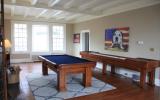 suburban, pool table, patio, staircase, fireplace, kitchen, porch, bathroom, 