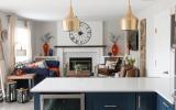 contemporary, suburban, kitchen, garden, 