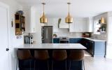 contemporary, suburban, kitchen, garden, 