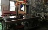 artist loft, bohemian, colorful, distressed, eclectic, funky, textured walls, 