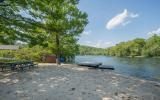 log house, rustic, contemporary, water, deck, dock, 