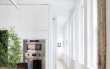 loft, apartment, kitchen, bathroom, rooftop, light, skyline, city view, 