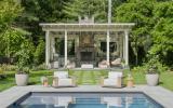 Hamptons, pool, contemporary, garden, upscale, patio, wood, light, 