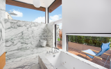 modern, contemporary, fireplace, kitchen, bathroom, garden, staircase, 