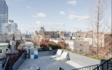 townhouse, modern, glass, light, rooftop, staircase, white, 