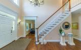 staircase, fireplace, pool, deck, patio, garden, kitchen, porch, contemporary, 