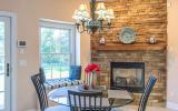 staircase, fireplace, pool, deck, patio, garden, kitchen, porch, contemporary, 