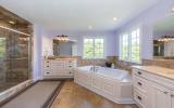 staircase, fireplace, pool, deck, patio, garden, kitchen, porch, contemporary, 