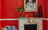 townhouse, colorful, funky, fireplace, kitchen, 