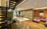 residence, townhouse, textured walls, contemporary, modern, rooftop, light, glass, 